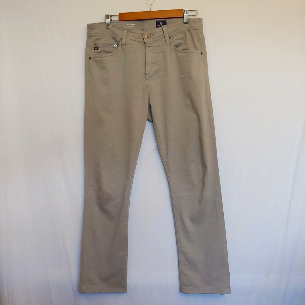 Adriano Goldschmeid Khaki Everett Slim Straight Leg Women Pants 31